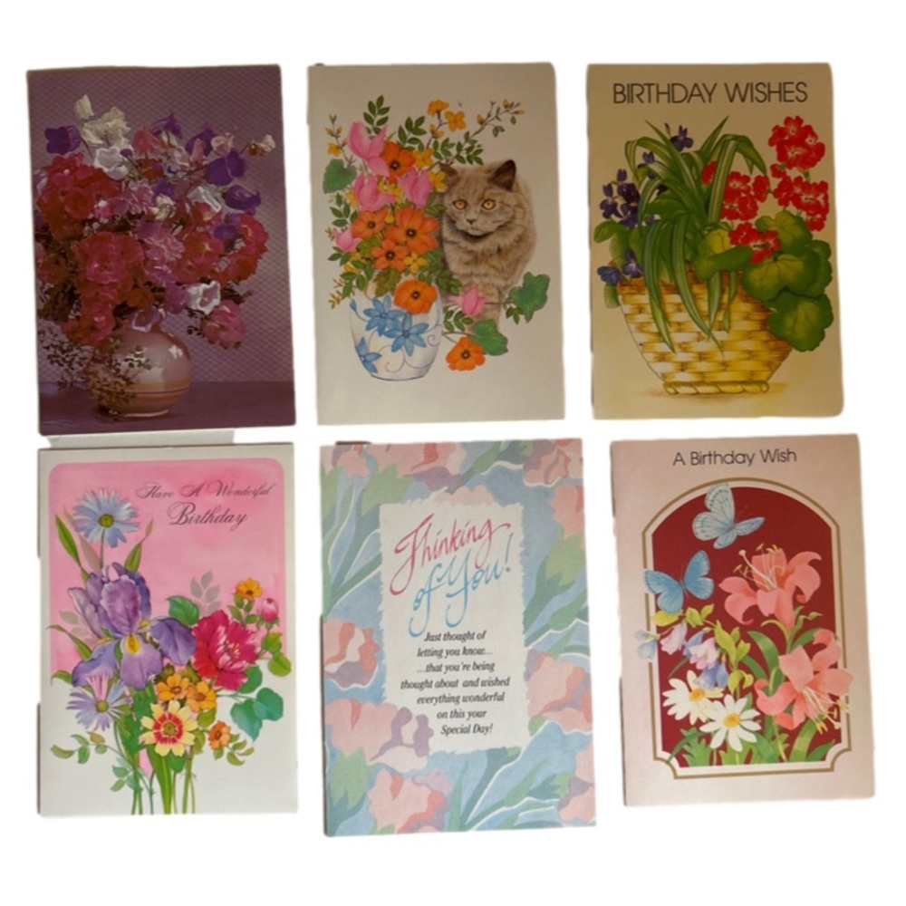 💕 Vintage Birthday Regal Greeting Card Lot Suitable For Junk Journal Ephemera